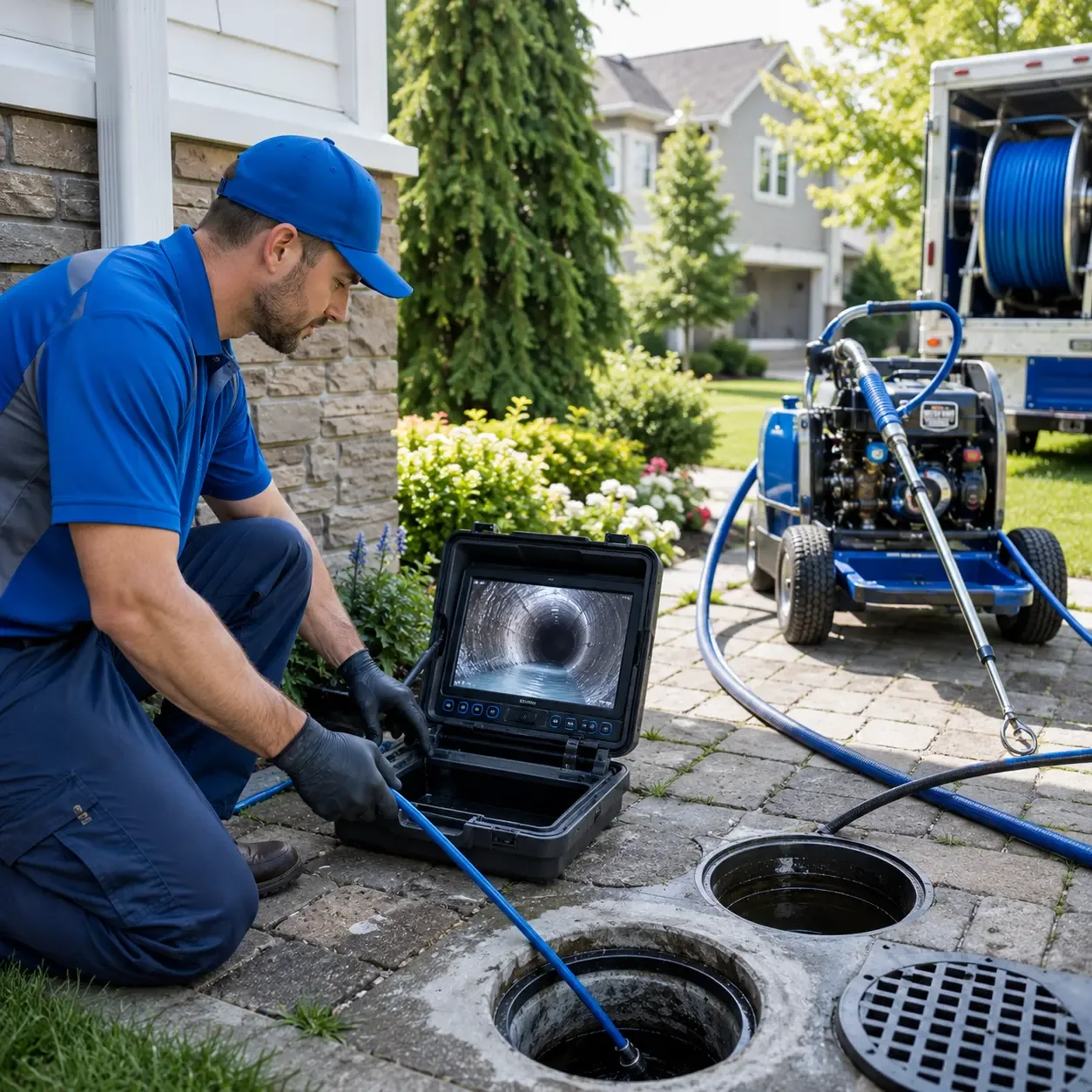 Outdoor drain cleaning professionals serving Temple, PA