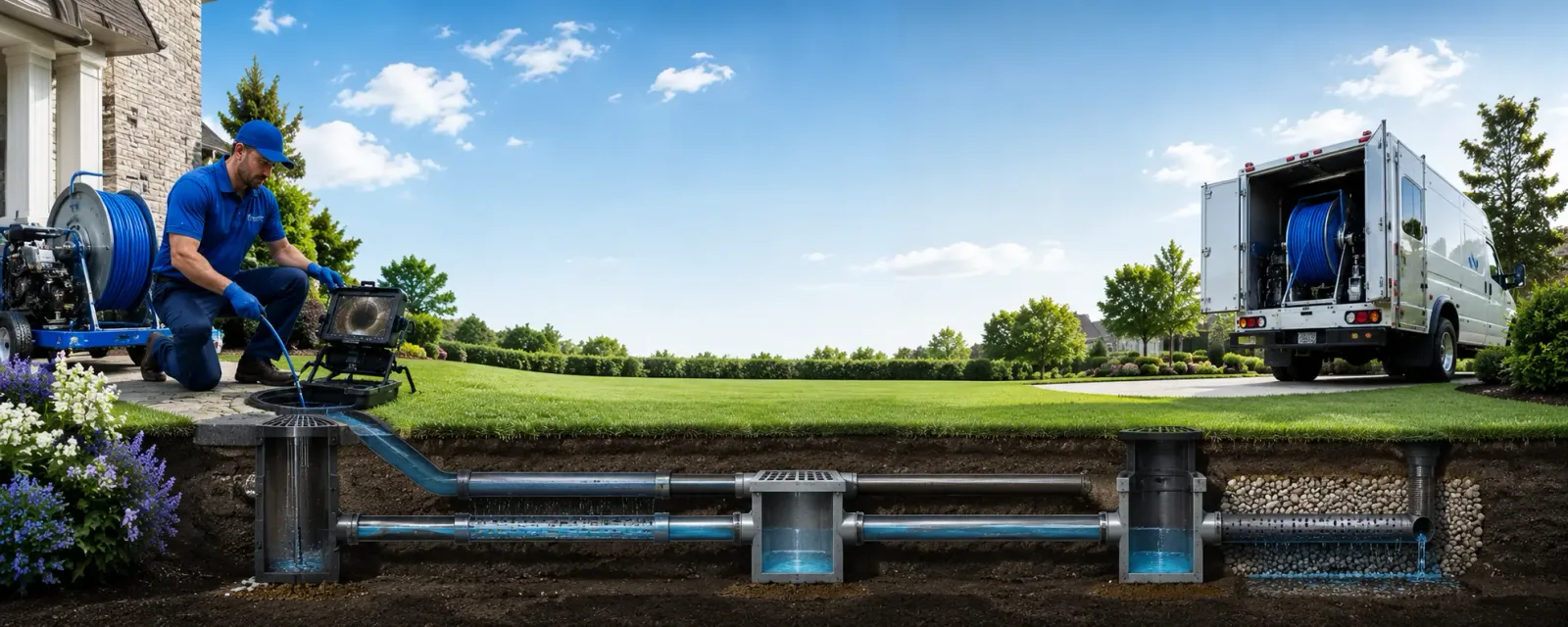 Outdoor drain cleaning information for Temple, PA
